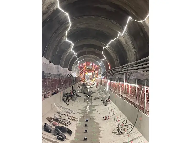 Tunnel du Lyon-Turin en construction