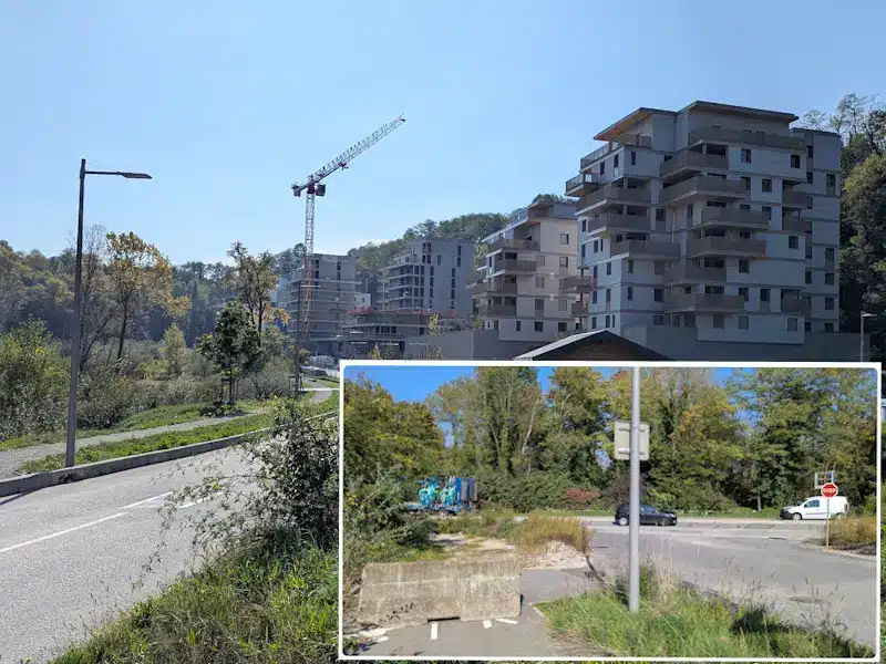 les 500 logements en construction dans le hameau des Granges