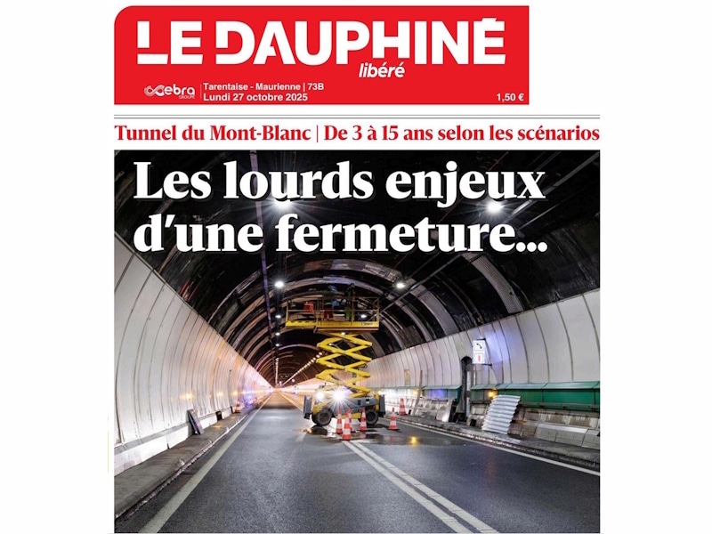 Première page du Dauphiné Libéré