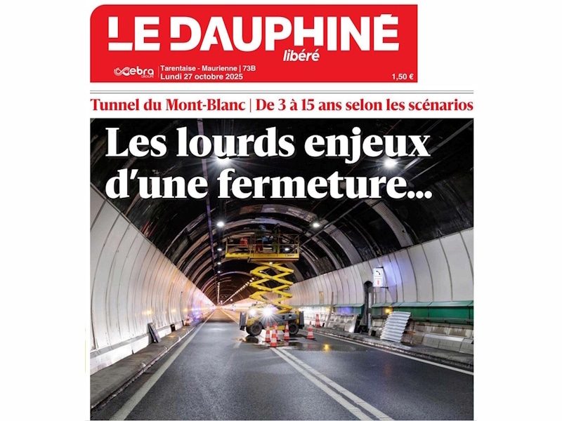 Première page du Dauphiné Libéré