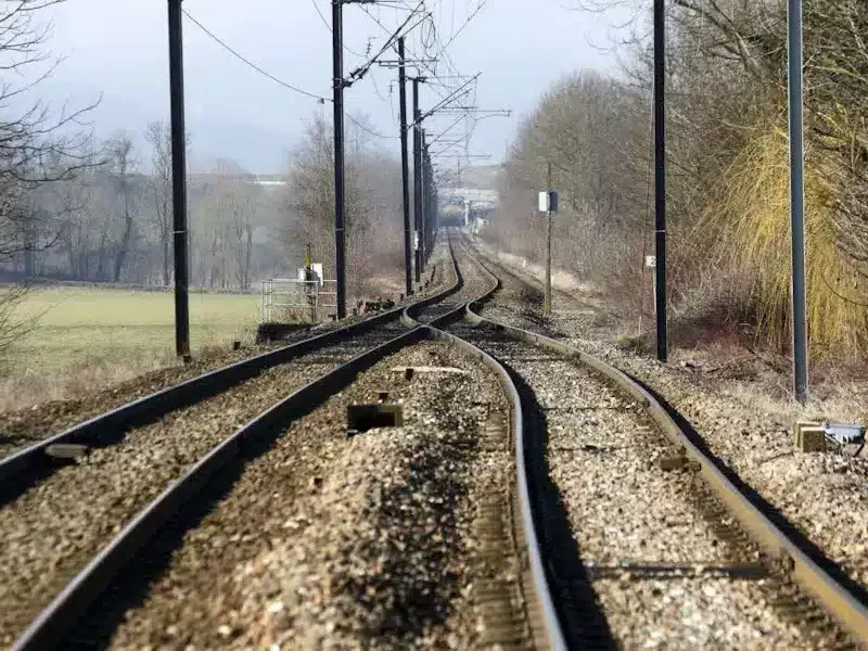 passage à une voie de la voie ferrée